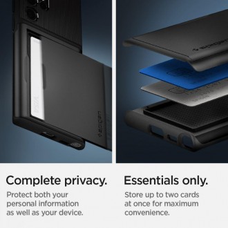 Spigen SLIM ARMOR CS GALAXY S22 ULTRA BLACK
