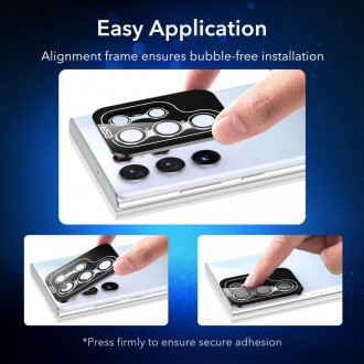 TEMPERED GLASS ESR CAMERA LENS GALAXY S22 ULTRA BLACK