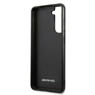 AMG AMHCS21FESGSEBK S21 FE G990 czarny/black hardcase Leather Debossed Lines