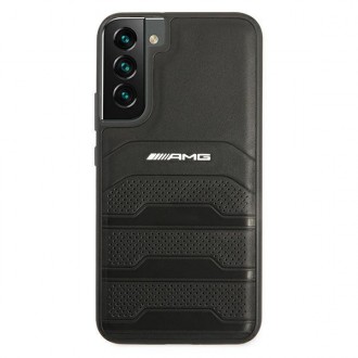 AMG AMHCS22SGSEBK S22 S901 czarny/black hardcase Leather Debossed Lines