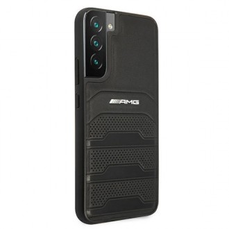 AMG AMHCS22SGSEBK S22 S901 czarny/black hardcase Leather Debossed Lines