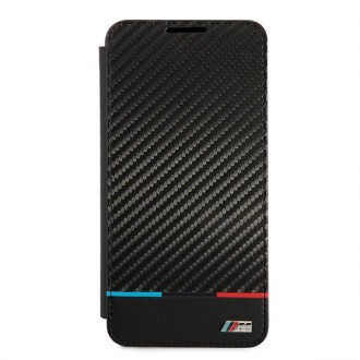 Etui BMW BMBKS21FEPUCARTCBK S21 FE G990 czarny/black bookcase M Collection Triangles