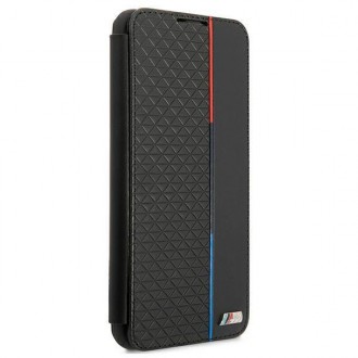Etui BMW BMBKS21FETRTBK S21 FE G990 czarny/black bookcase M Collection Triangles