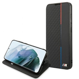 Etui BMW BMBKS21FETRTBK S21 FE G990 czarny/black bookcase M Collection Triangles