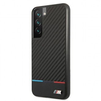 Etui hardcase BMW BMHCS22SPUCARTCBK S22 S901 black/czarny M Collection Triangles