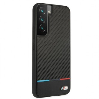 Etui hardcase BMW BMHCS22SPUCARTCBK S22 S901 black/czarny M Collection Triangles
