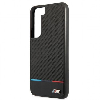 Etui hardcase BMW BMHCS22SPUCARTCBK S22 S901 black/czarny M Collection Triangles