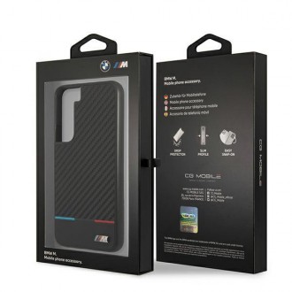 Etui hardcase BMW BMHCS22SPUCARTCBK S22 S901 black/czarny M Collection Triangles