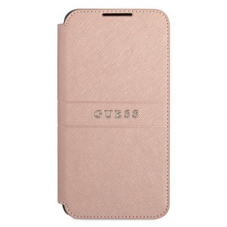 Guess GUBKS22SPSASBPI S22 S901 różowy/pink book Saffiano Stripes