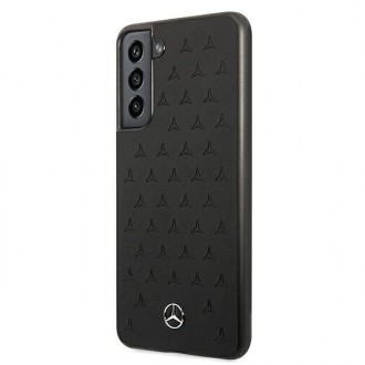 Mercedes MEHCS21FESPSQBK S21 FE G990 czarny/black hardcase Leather Stars Pattern