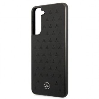 Mercedes MEHCS21FESPSQBK S21 FE G990 czarny/black hardcase Leather Stars Pattern