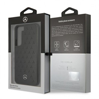Mercedes MEHCS22SPSQBK S22 S901 czarny/black hardcase Leather Stars Pattern