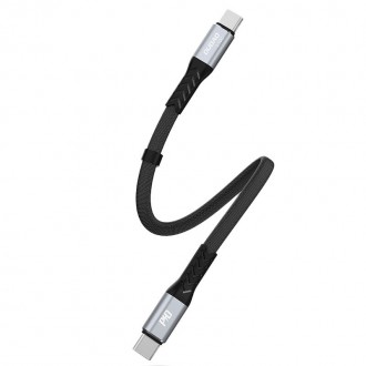 Dudao L10C cable USB Type C - USB Type C PD100W 0.23m black (L10C)