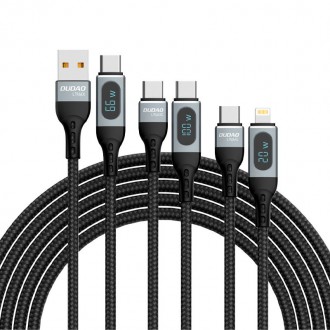 Dudao USB Type C - Lightning cable fast charging PD 20W 1m black (L7MaxL)