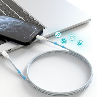 [RETURNED ITEM] Dudao L6E cable USB Type C - Lightning PD 20W 1m white (L6E)