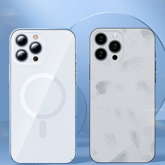 Magnetické pouzdro Baseus Crystal Case pro iPhone 13 Pro + průhledné sklo obrazovky (kompatibilní s MagSafe) (ARJT000102)
