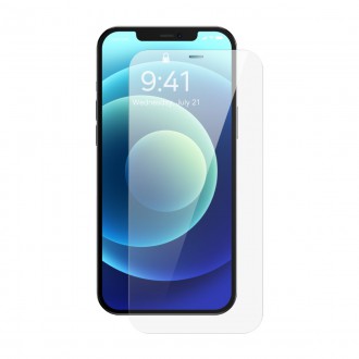 Baseus 2x tempered glass for iPhone 12 Pro Max with speaker cover + positioner (SGBL060802) (case friendly)