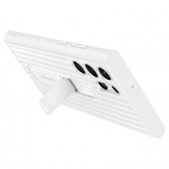Ochranné pouzdro Samsung Protective Standing Cover Armor s dvojitým stojánkem pro Samsung Galaxy S22 Ultra White (EF-RS908CWEGWW)