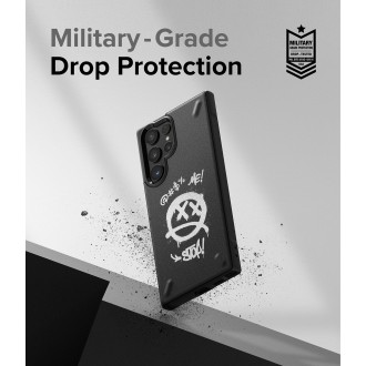 Ringke Onyx Design Durable TPU Cover for Samsung Galaxy S22 Ultra black (Graffiti) ()