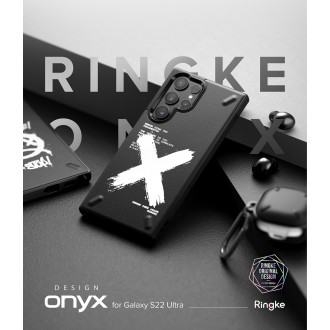 Ringke Onyx Design Durable TPU Cover for Samsung Galaxy S22 Ultra black (Graffiti) ()