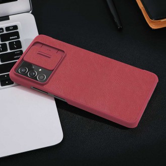 Nillkin Qin leather holster for Samsung Galaxy A73 red