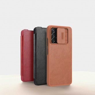 Nillkin Qin leather holster for Samsung Galaxy A73 brown