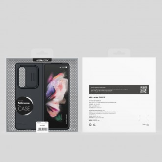 Nillkin CamShield Silky Silicone Case kryt s krytem fotoaparátu pro Samsung Galaxy Z Fold 3 černý