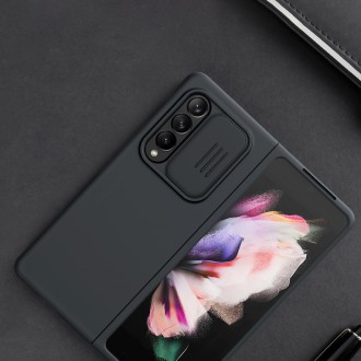 Nillkin CamShield Silky Silicone Case kryt s krytem fotoaparátu pro Samsung Galaxy Z Fold 3 černý