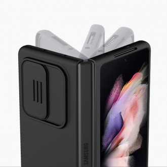 Nillkin CamShield Silky Silicone Case kryt s krytem fotoaparátu pro Samsung Galaxy Z Fold 3 černý
