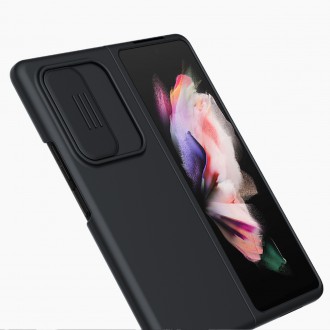 Nillkin CamShield Silky Silicone Case kryt s krytem fotoaparátu pro Samsung Galaxy Z Fold 3 černý