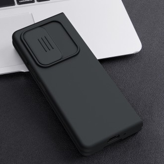 Nillkin CamShield Silky Silicone Case kryt s krytem fotoaparátu pro Samsung Galaxy Z Fold 3 černý