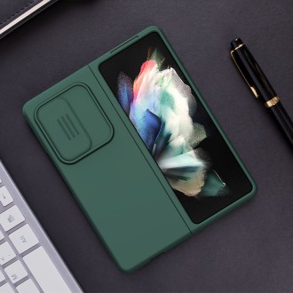 Nillkin CamShield Silky Silicone Case kryt s krytem fotoaparátu pro Samsung Galaxy Z Fold 3 černý