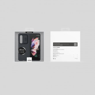 Nillkin CamShield Silky Silicone Case kryt s krytem fotoaparátu pro Samsung Galaxy Z Fold 3 zelený