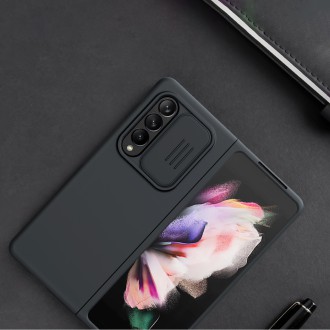 Nillkin CamShield Silky Silicone Case kryt s krytem fotoaparátu pro Samsung Galaxy Z Fold 3 zelený