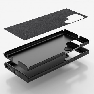Nillkin CamShield Silky Silicone Case s krytem fotoaparátu pro Samsung Galaxy S22 Ultra černý