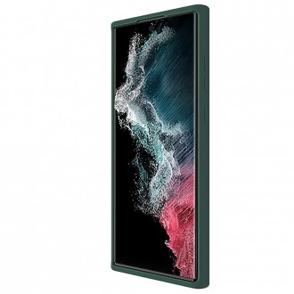 Nillkin CamShield Silky Silicone Case s krytem fotoaparátu pro Samsung Galaxy S22 Ultra zelený