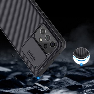 Nillkin CamShield Pro Case Hard Armor Cover Kryt fotoaparátu pro Samsung Galaxy A53 5G modrý