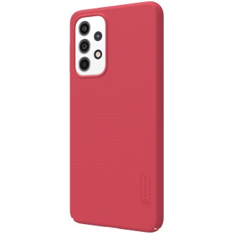 Nillkin Super Frosted Shield reinforced case cover + stand Samsung Galaxy A33 5G red