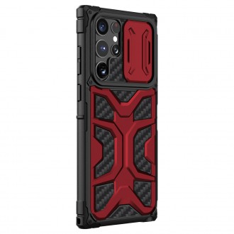 Nillkin Adventruer Case Case for Samsung Galaxy S22 Ultra Armored Cover with Camera Cover Red