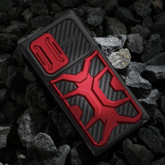 Nillkin Adventruer Case Case for Samsung Galaxy S22 Ultra Armored Cover with Camera Cover Red