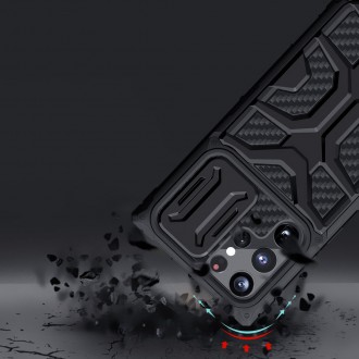 Nillkin Adventruer Case Case for Samsung Galaxy S22 Ultra Armored Cover with Camera Cover Red