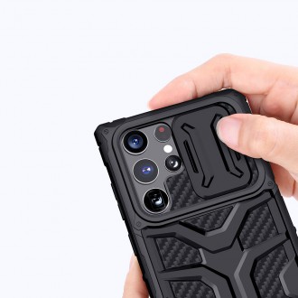 Nillkin Adventruer Case Case for Samsung Galaxy S22 Ultra Armored Cover with Camera Cover Red