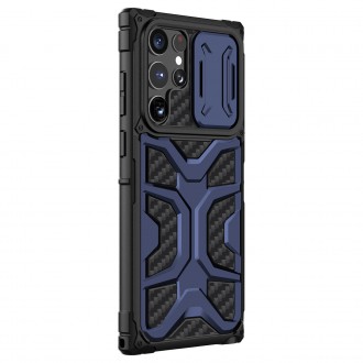 Nillkin Adventruer Case Case for Samsung Galaxy S22 Ultra Armored Cover with Camera Cover Blue