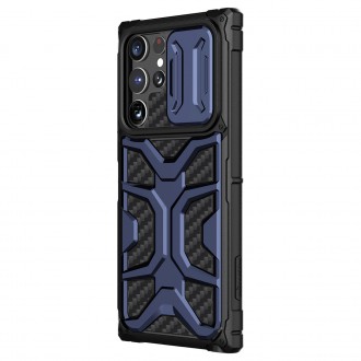 Nillkin Adventruer Case Case for Samsung Galaxy S22 Ultra Armored Cover with Camera Cover Blue