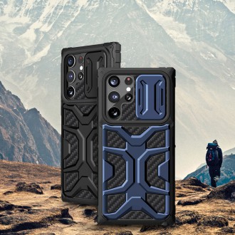 Nillkin Adventruer Case Case for Samsung Galaxy S22 Ultra Armored Cover with Camera Cover Blue