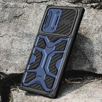 Nillkin Adventruer Case Case for Samsung Galaxy S22 Ultra Armored Cover with Camera Cover Blue
