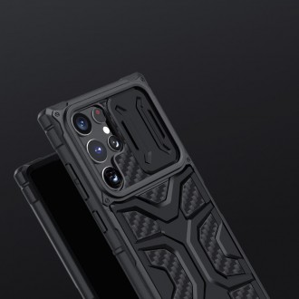 Nillkin Adventruer Case Case for Samsung Galaxy S22 Ultra Armored Cover with Camera Cover Blue