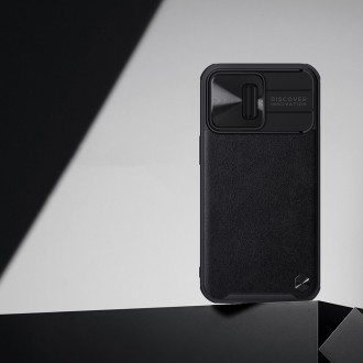 Nillkin CamShield Leather Case iPhone 13 Pro camera cover black