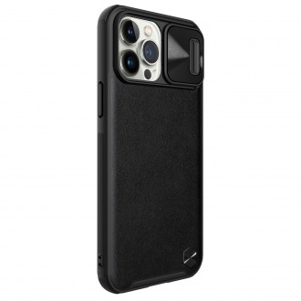 Nillkin CamShield Leather Case iPhone 13 Pro Max case with camera cover black
