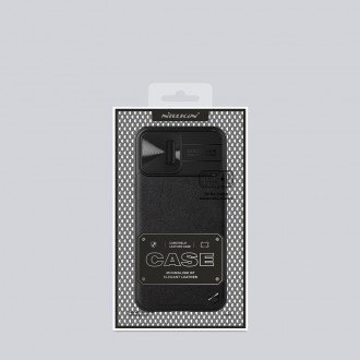Nillkin CamShield Leather Case iPhone 13 Pro Max case with camera cover black